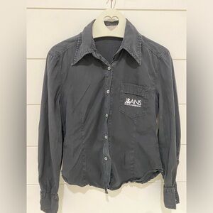 D&G vintage black button up shirt